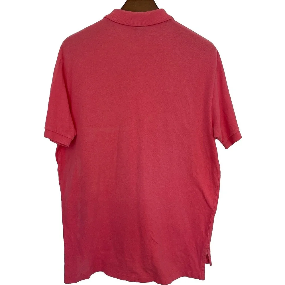 Polo Ralph Lauren Polo Shirt Mens Large Classic Fit‎ 100% Cotton golf  Pink